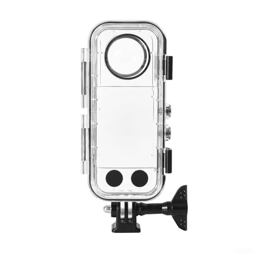 Carcasa subacuática para Insta360 X4-40M Funda de buceo con vidrio templado para - Carcasa protectora impermeable para fotografía HD - Equipo de viaje compacto - Transparente