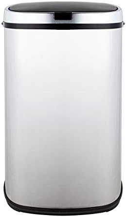 Morphy Richards Chroma 971504 Square Sensor Bin with Motion Sensing Technology and 3 Lemon Scented Bin Liners, Stainless Steel, 42 L