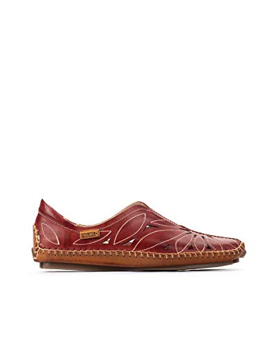 Image of PIKOLINOS Jerez 578-7399 Women's Slip-On Moccasins - Premium Calfskin Leather - Removable Cushioned Insole, Elastic Fit, Lightweight Everyday Comfort and Support