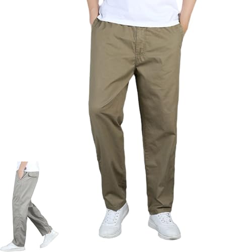 Puliam Mens Stretch Pants, Easetactic - Flex Fit Zipper-Pocket Durable Pants, Puliam Mens Stretch Pantfor Work