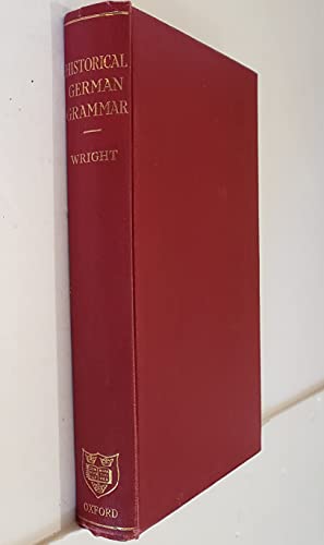 Historical German grammar B0007J7FAW Book Cover