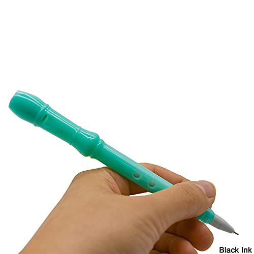 Maydahui 12 bolígrafos rollerball negro tinta gel miniatura 6