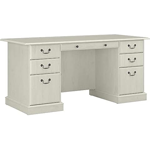 Bush Saratoga Executive Desk with Drawers Cover