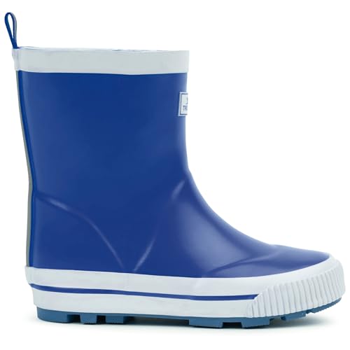 Image of Trespass Kids Welly Boots Sammy Navy in Size - 1