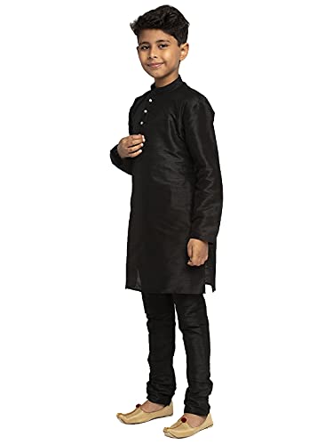 Image of KRAFT INDIA Boys Silk Kurta Churidar