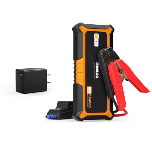 GOOLOO GP4000 Jump Starter & GOOLOO 15W One Port USB-A Wall Charger