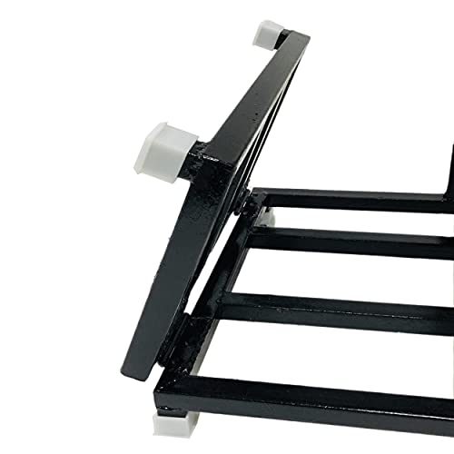 Image of Goyal steel & furniture Inverter Battery & UPS Stand Trolley Fit to Every Type of Batteries, Heavy Duty Stand Holds up to 450 kg Weight (with Plastic Shuu, for Three Batteries)