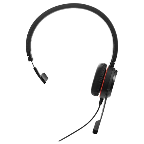 Auricular Monoaural Jabra Evolve 20 SE UC USB-A con cancelación pasiva ruido para Softphone 4