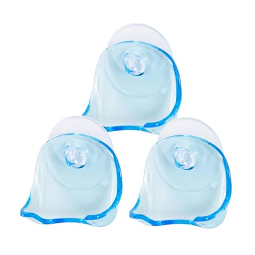 Mikinona 3 Pack Suction Cup Razor Holder Razor Shower Holder Suction Cup for Bathroom - Anti-aging Plastic Design