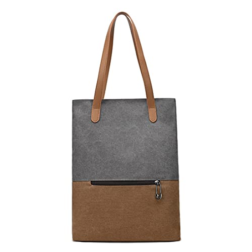 Sac à dos léger en toile femme anti-fatigue d'épaule gris modulable M
