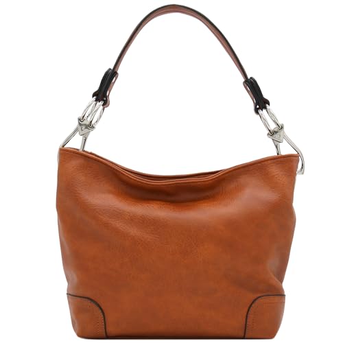 Image of Hobo Shoulder Bag with Big Snap Hook Hardware