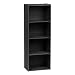 IRIS USA 596482 4-Tier Wood Storage Shelf, Black
