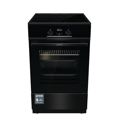 Gorenje GEIT 5 C60BPG Elektro-Standherd mit Induktionskochfeld / 50 cm / 70 Liter / Kindersicherung/ Schnellaufheizung / AirF