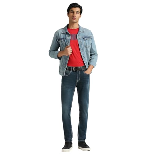 Image of Pepe Jeans Men's Straight Fit Jeans | Mid Rise | Chinox | Jeans for Man