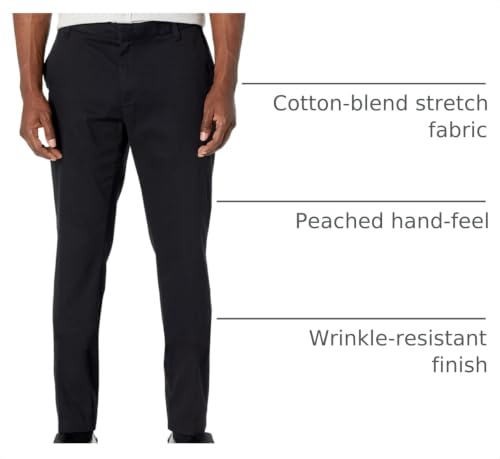 Image of Amazon Essentials Men's Slim-Fit Wrinkle-Resistant Flat-Front Stretch Chino Pant