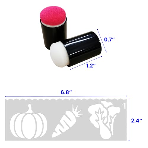 Esponjas de dedo para estampar dibujar tinta y fabricar tarjetas 4