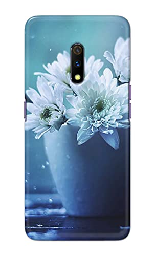 Image of PRINTFIDAA Flowers in The Glass On The Table Printed Designer Hard Back Case Cover for Realme X /Oppo K3, RMX1901 -(SF) MVN1002