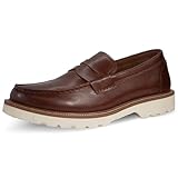 Deer Stags Men’s Infinity SUPRO Inside Radical Rebound Dress Slip On Penny Loafer with Lug Sole for Business, Formal, Fashion - Brown - 11.5 Medium