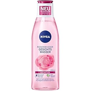 NIVEA Rosenwasser Gesichtswasser (200 ml), erfrischendes Gesichtswasser mit Rosenwasser natürlichen Ursprungs, klärende Gesichtspflege für jeden Hauttyp