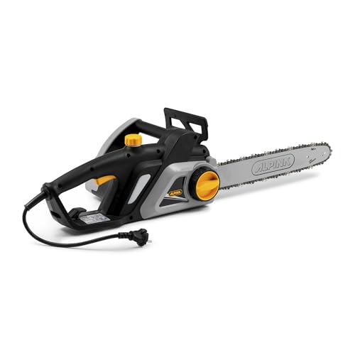 Alpina Tronçonneuse électrique ACS 200 ET (16)', Pour coupe de bois, Guide-chaîne 40 cm (16'), 2000 W, Vitesse chaîne 11 m/s, Tension latérale rapide, Pompe huile automatique, Frein manuel et inertiel