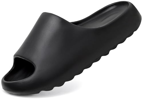 Hsttgsr Pillow Slippers for Women and Men, EVA Anti-Slip, Super Soft, Quick-Drying Comfort Cloud Slides for Showers, Lightweight Spa Massage Summer Sandals for Adults, Indoor and Outdoor