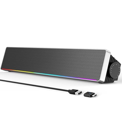 Altavoces de computadora para PC de escritorio ideales para teletrabajo y sesiones de juego