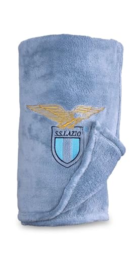 Only4fan S.r.l. Plaid Lazio Adulte Unisexe, Bleu Ciel, Taille Unique