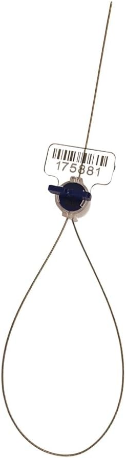 Plastic Roto Ratchet Utility Seal Twist Plastic Meter Seal with Stainless Steel Wire, 400 pcs, Numbered, Blue Color. BFSEALS Free & Quick Shipping from USA