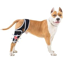 Dog Knee Brace for Torn Acl Hind Leg - Relieves Ligament Injury and Joint Pain, Adjustable Leg Support Bracket for Warmth and Support, Universal Dog Knee Brace for Four Legs, L.