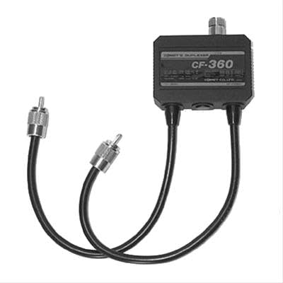 Comet Duplexers CF-360A High-Performance HF/VHF/UHF Frequency Splitter for Amateur Radio, Low-Loss Coax Duplexer for Dual Band Transceivers, Durable
