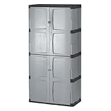 Rubbermaid Freestanding Storage Cabinet Five Shelf with Double Doors Lockable Large...