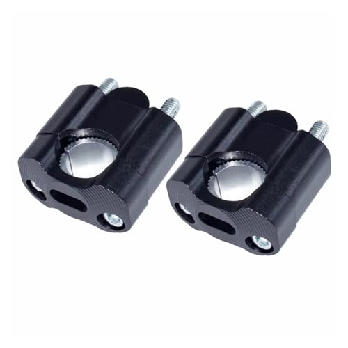 Rehausseur guidon moto 22mm 28mm noir en aluminium CNC réglable pour tout-terrain