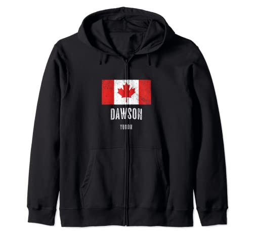 Ville de Dawson - CANADA | Drapeau canadien souvenir - Sweat à Capuche Cover