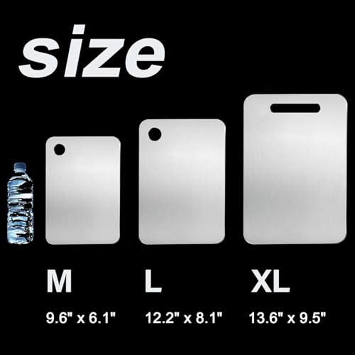 Save 84% on Pure Titanium Cutting Board Set of 3 - Dishwasher Safe