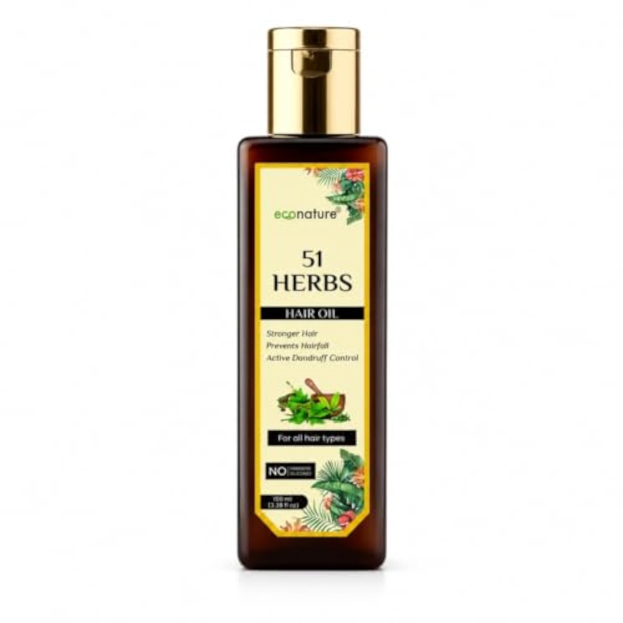 Econature 51 Herbs Hair Oil, 120 ml