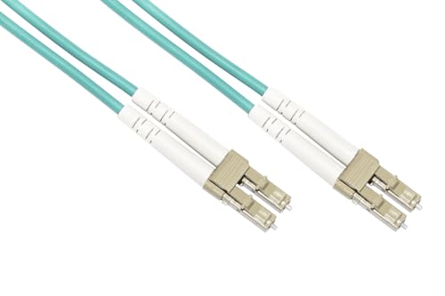 Fibra óptica OM3 LC-LC de 40m con cubierta LSZH libre de halógenos para redes seguras