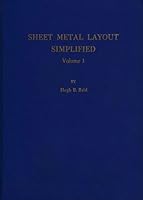 Sheet metal layout simplified: Straight line development B00072J2AU Book Cover