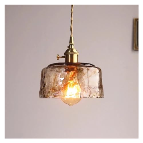 Suspension ambre en verre pour sublimer votre salle à manger
