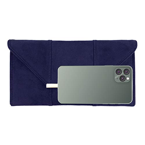 Image of JNB Faux Microsuede Envelope Clutch