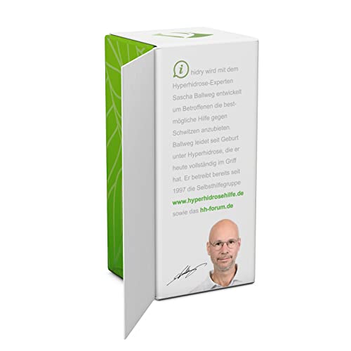 hidry sens Antitranspirant - kein Deo - ultra sensitives Antiperspirant mit Cooling-Effekt gegen Achselschweiß, Schwitzen an sehr empfindlichen Körperregionen und bei Kindern