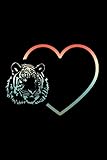 Photo Gallery notebook: i love tiger heart design - animal lover black lined college ruled journal - writing diary 120 pages Photo Gallery notebook: i love tiger heart design - animal lover black lined college ruled journal - writing diary 120 pages
