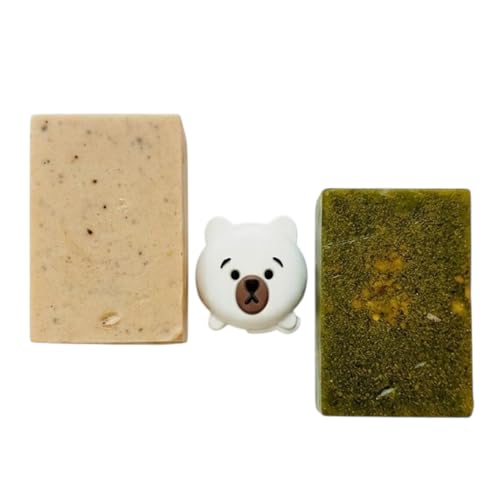 Image of Premium Rice & Masoor Soap Soap Combo 100 g | Herbal Cleanser for Deep Cleansing, Brightening & Fresh Skin | Daily Use Natural Bath Soaps