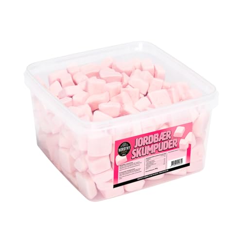 Schaumzucker Stücke Erdbeere 800 g Großpackung mit leckeren Retro Süßigkeiten Marshmallows