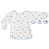 Love_Baby - Delantal para babero, diseño de arcoíris