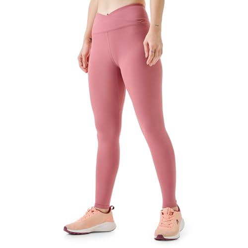 Image of Boldfit Cross-Waist Leggings for Women High-Rise Yoga Pants with Flattering Fit, Tights for Women Workout 4-Way Stretch Poly-Spandex Blend, Gusset for Mobility, Stylish Athleisure & Workout Wear