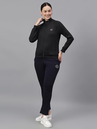 Image of Cantabil Solid Full Sleeves High Neck Regular Fit Women Casual Jacket | Casual Winter Jackets for Women | Ladies Jackets for Winter Wear (P LJKT00102)