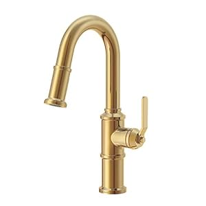 Gerber Kinzie Single Handle Pull Down Sprayer Prep Faucet in Brushed Bronze, D150537BB Gerber Kinzie Single Handle Pull Down Sprayer Prep Faucet in Brushed Bronze D150537BB