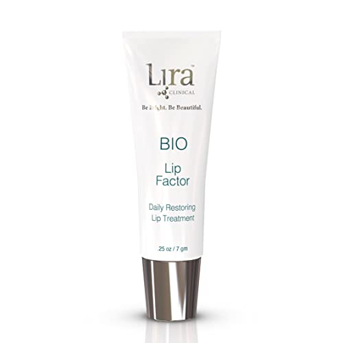LIRA CLINICAL BIO Lip Factor - With Vitamin C, Vitamin E, Jojoba Oil, Avocado Oil and Lip Rejuvenating Peptides For Incredibly Soft And Smooth Lips (0.25 Ounce / 7 Milliliter)
