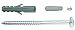 Produktbild Alberts 554415 Schraubenset | Zubehör für Fenster-Gitter zur Befestigung | Schrauben-Set verzinkt | 4 Stück Schrauben & Dübel | 105 x 7 mm | 4er Set