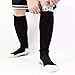 2 Set Anti-Slip Grip Soccer Socks with Shin Guard Sleeves, Sports Athletic Socks for Men Women